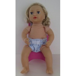 luier blauw beer geruit baby annabell 43cm