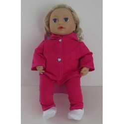 jas met broek hard roze baby annabell 43cm