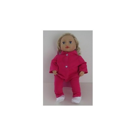 jas met broek hard roze baby annabell 43cm