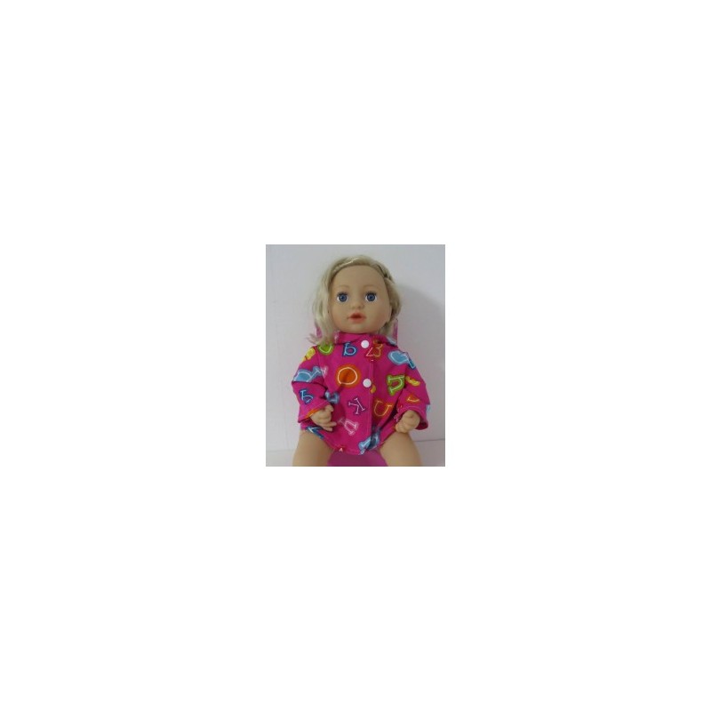 jas roze cijfers baby annabell 43cm