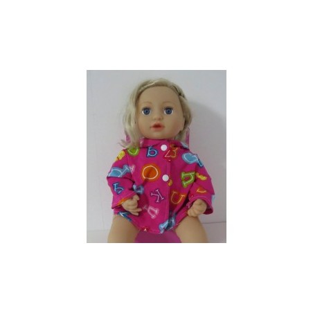 jas roze cijfers baby annabell 43cm