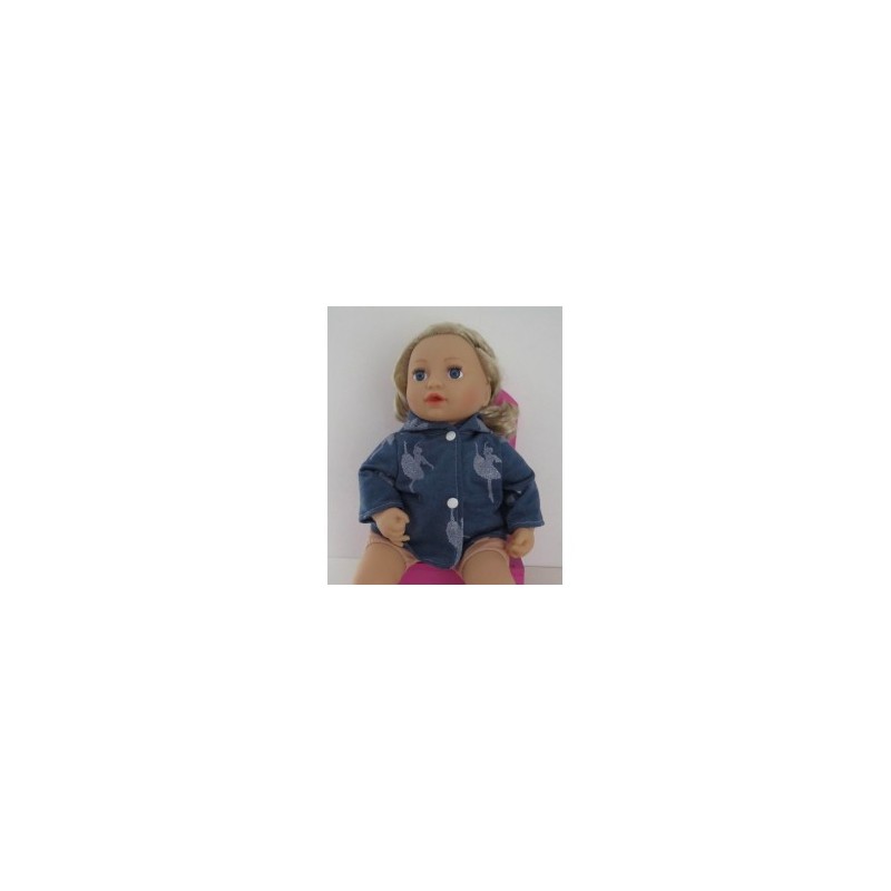 jas blauw ballet baby annabell 43cm
