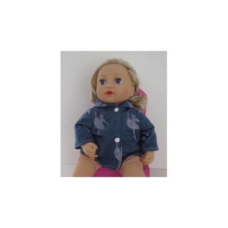 jas blauw ballet baby annabell 43cm
