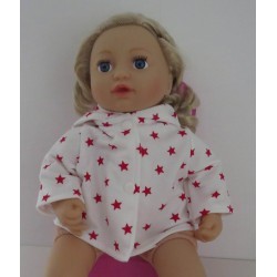 jas met rode sterren baby annabell 43cm