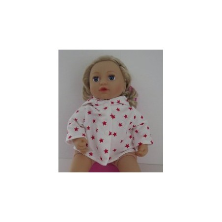 jas met rode sterren baby annabell 43cm