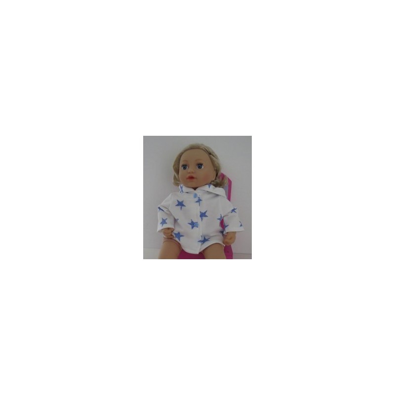 jas met blauwe sterren groot  baby annabell 43cm