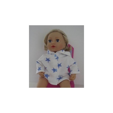 jas met blauwe sterren groot  baby annabell 43cm