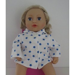 jas met sterren blauw baby annabell 43cm