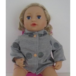 jas grijs baby annabell 43cm