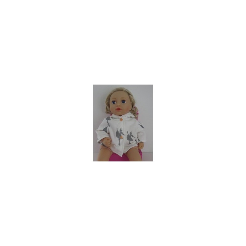 jas wit ballet baby annabell 43cm