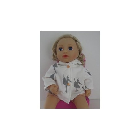 jas wit ballet baby annabell 43cm