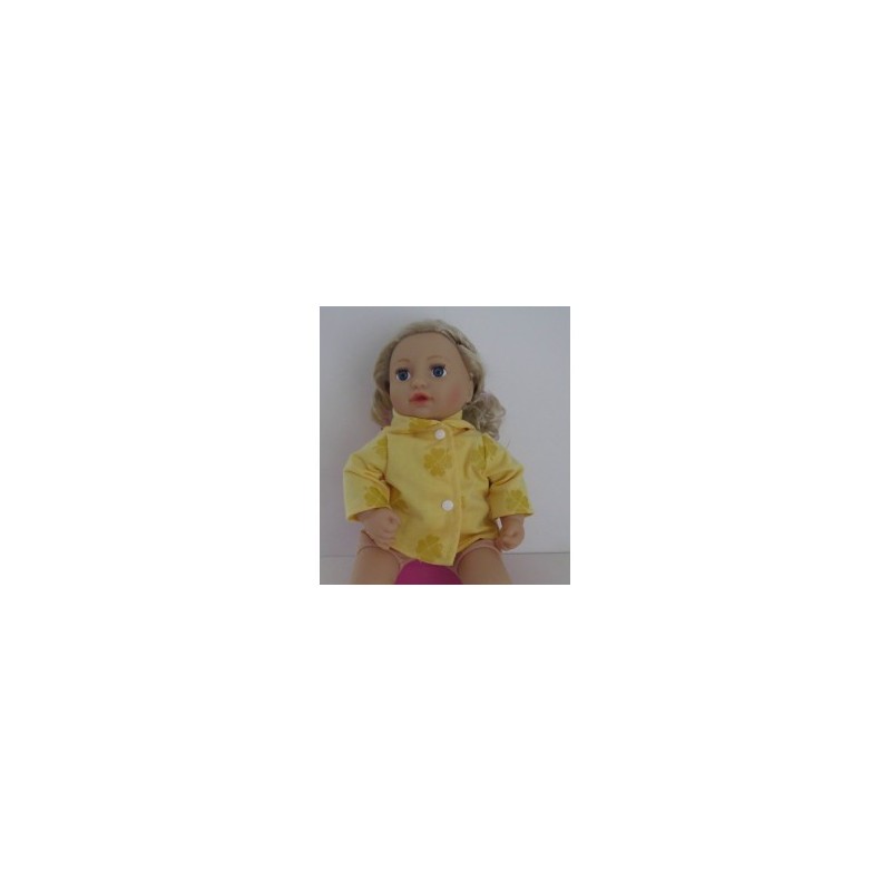 jas geel klavertjes baby annabell 43cm