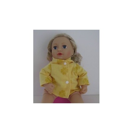 jas geel klavertjes baby annabell 43cm
