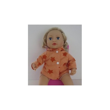 jas zalm roze met sterren baby annabell 43cm