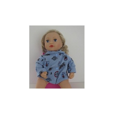 jas blauw space baby annabell 43cm