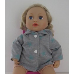 jas grijs met sterren mint baby annabell 43cm