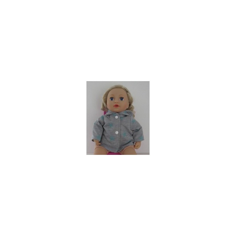 jas grijs met sterren mint baby annabell 43cm