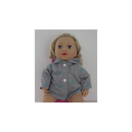 jas grijs met sterren mint baby annabell 43cm