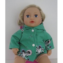 jas groen eenhoorns baby annabell 43cm
