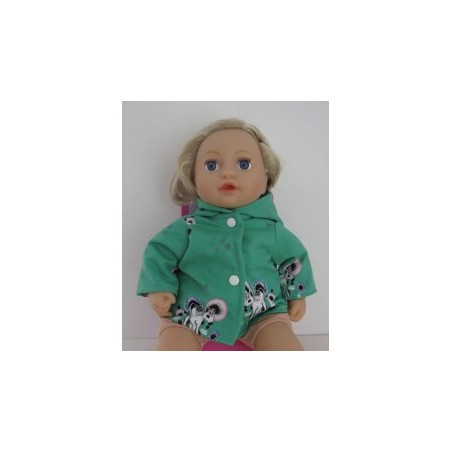 jas groen eenhoorns baby annabell 43cm