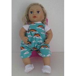speelpakje regenboog baby annabell 43cm
