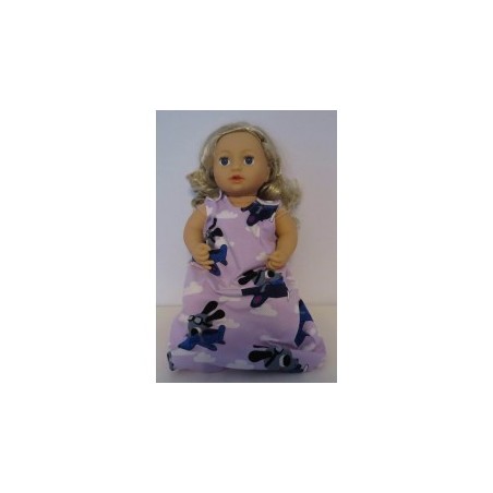 slaapzak lila hond baby annabell 43cm