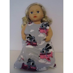 slaapzak grijs hond baby annabell 43cm