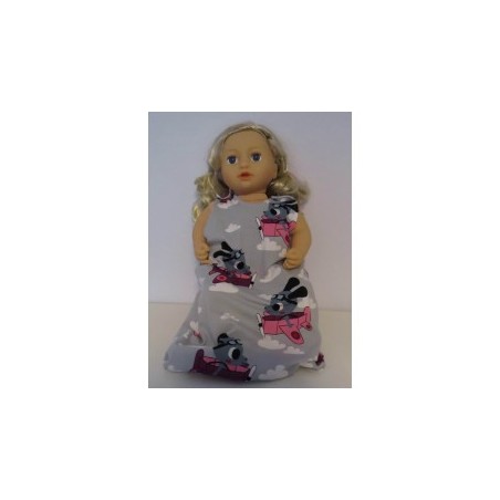slaapzak grijs hond baby annabell 43cm