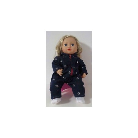 winterpak blauw konijnen baby annabell 43cm