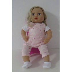 jurk set roze baby annabell 43cm