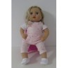 jurk set roze baby annabell 43cm