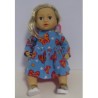 jurk blauw vlinders baby annabell 43cm