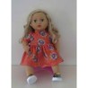 jurk oranje trollz baby annabell 43cm