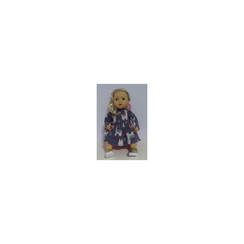 jurk lama's baby annabell 43cm