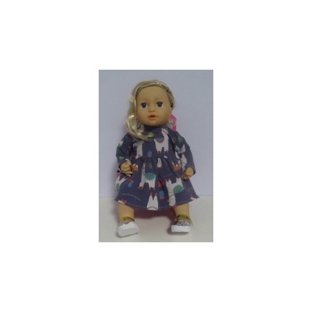 jurk lama's baby annabell 43cm