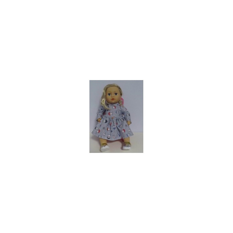 jurk paddestoelen baby annabell 43cm