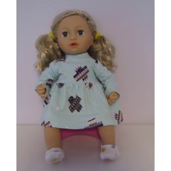 jurk mint baby annabell 43cm