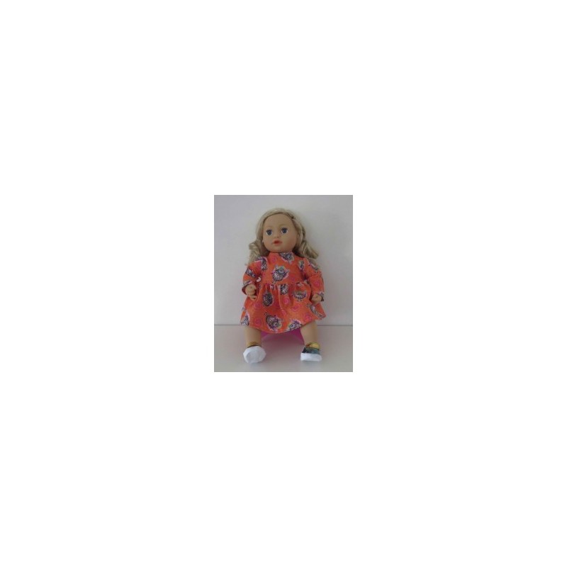 jurk oranje trollz baby annabell 43cm
