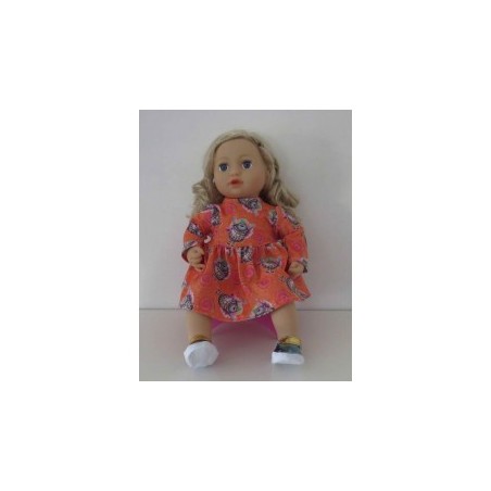 jurk oranje trollz baby annabell 43cm