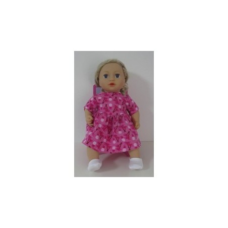 jurk hard roze baby annabell 43cm