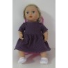 jurk hard roze stippen baby annabell 43cm