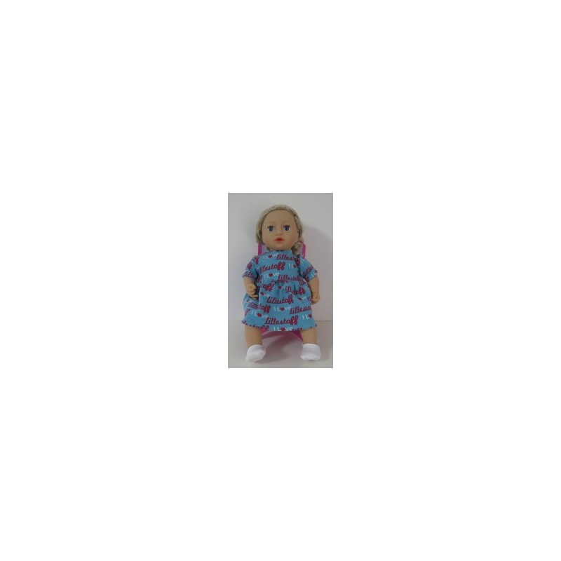 jurk blauw baby annabell 43cm