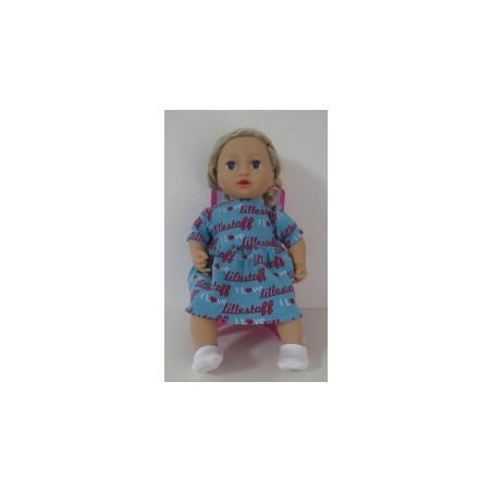 jurk blauw baby annabell 43cm