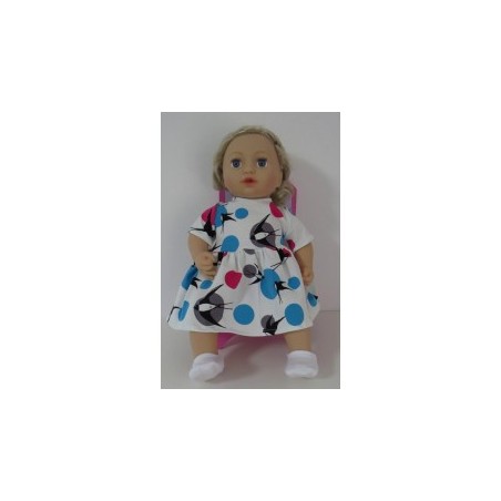 jurk zwaluwen baby annabell 43cm