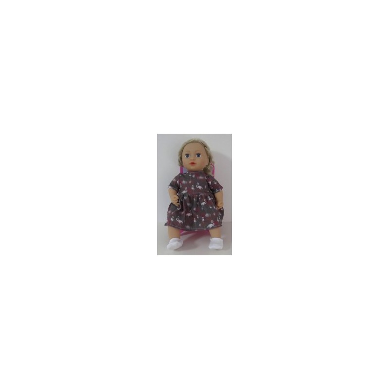 jurk flamingo's baby annabell 43cm