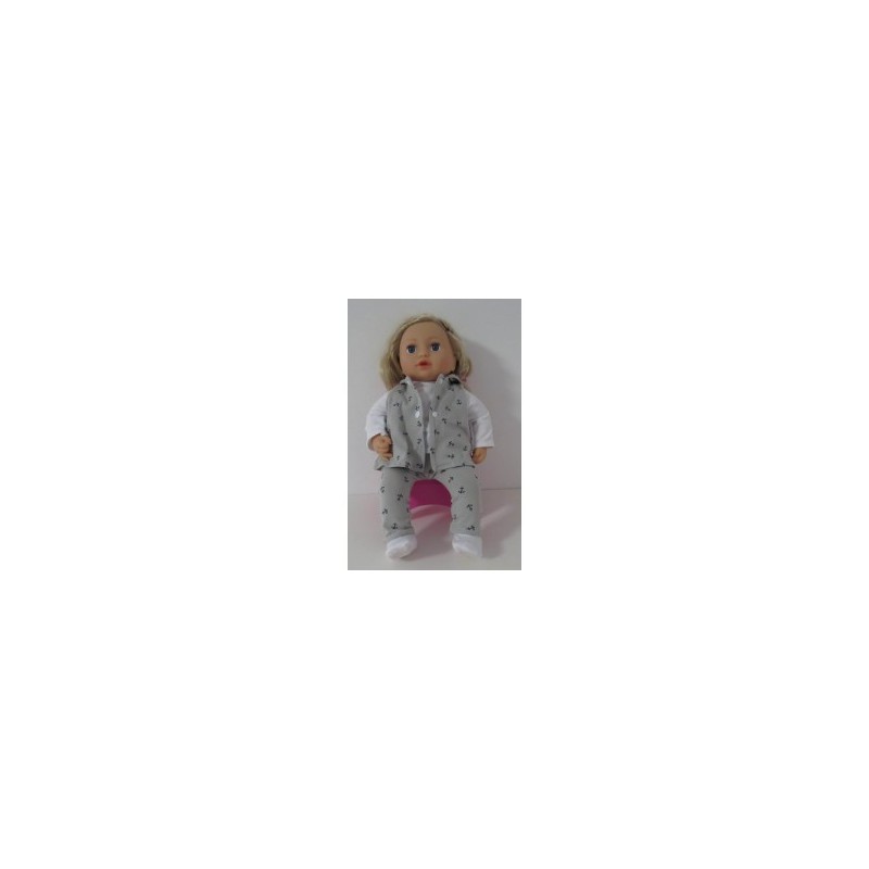 vest setje grijs ankers baby annabell 43cm