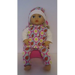 vest setje lieveheersbeestjes baby annabell 43cm