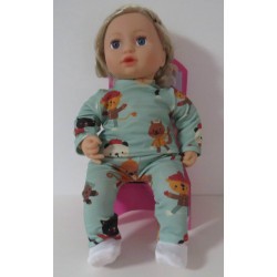 kleding setje schaatsende dieren baby annabell 43cm