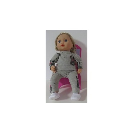 kleding setje grijs konijnen baby annabell 43cm