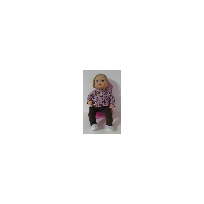 kleding setje oud roze vossen baby annabell 43cm